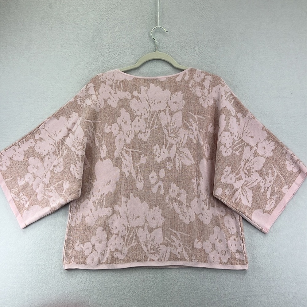 Draper’s & Damons Women’s Pullover Sweater XL Pink 3/4 Sleeves Beautiful EUC - Picture 4 of 8